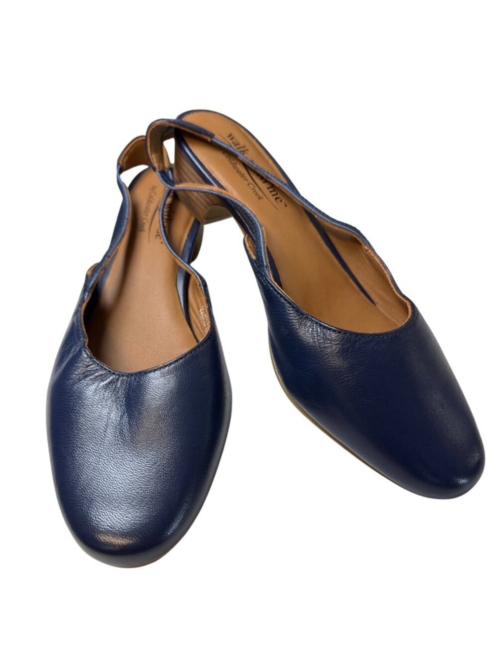 Walk with Me by Coldwater Creek Josie Slingback Shoes~Size 8.5M~Navy Blue L19 10